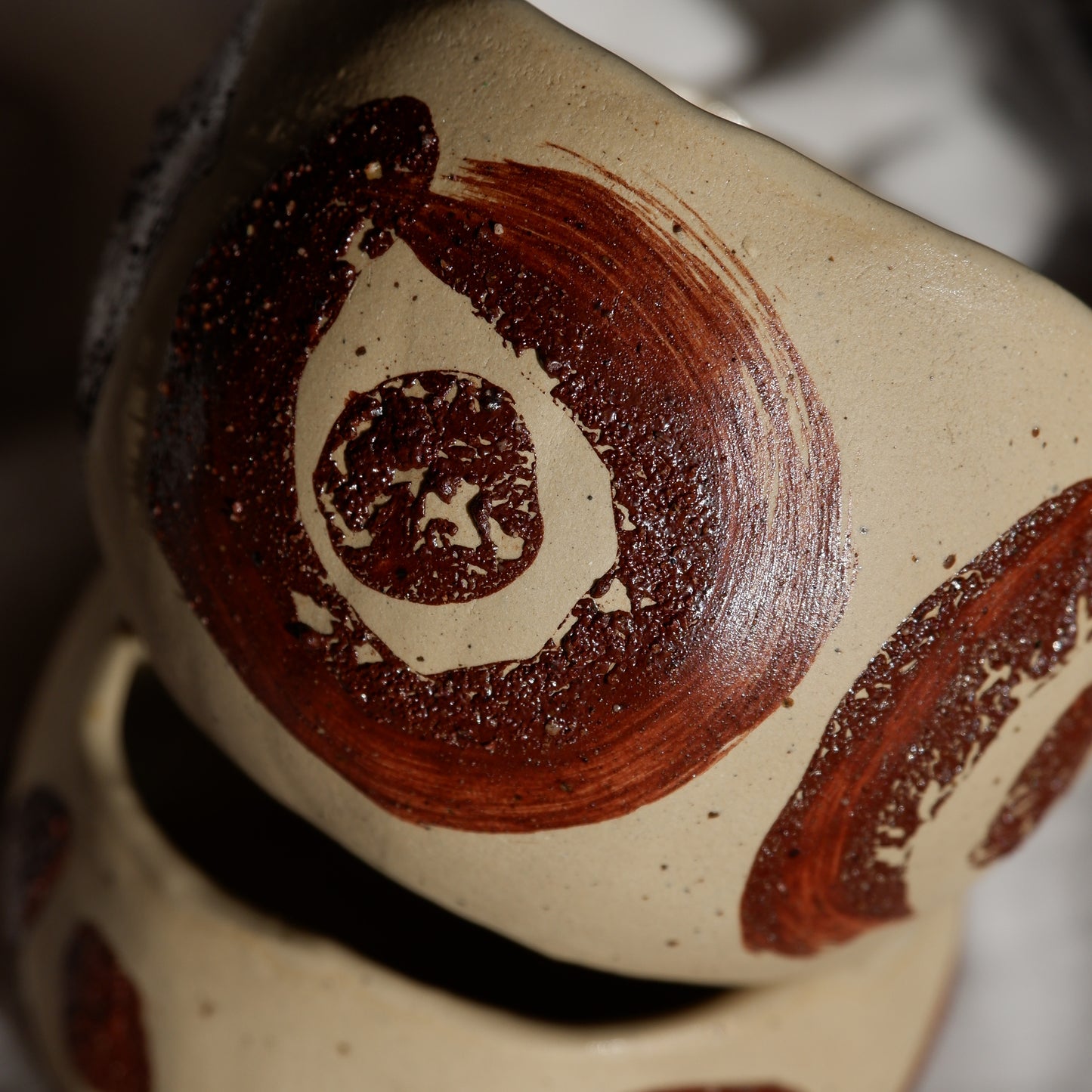 Ceremonial cups decorated with wild clay