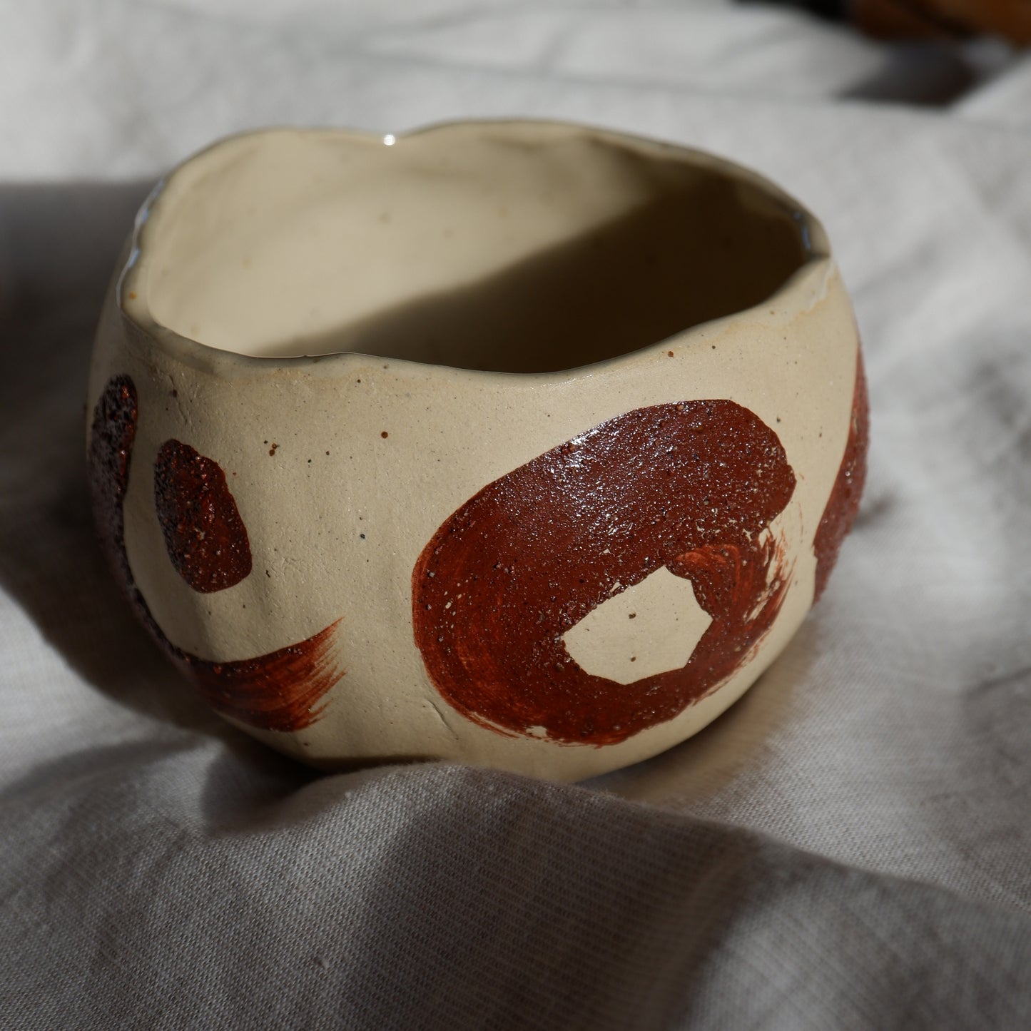 Ceremonial cups decorated with wild clay