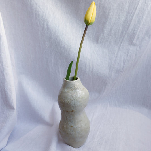 Sculptural vase Woman in Beige