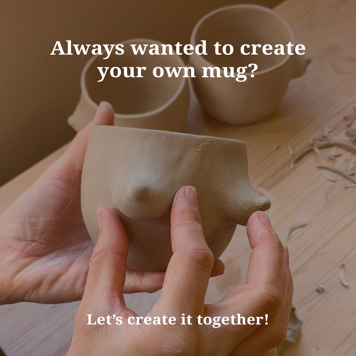 Create your own ceramic mug // Guided Pinching Workshop, 12 December