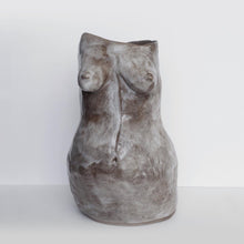Load image into Gallery viewer, Gray sculptural vase Woman
